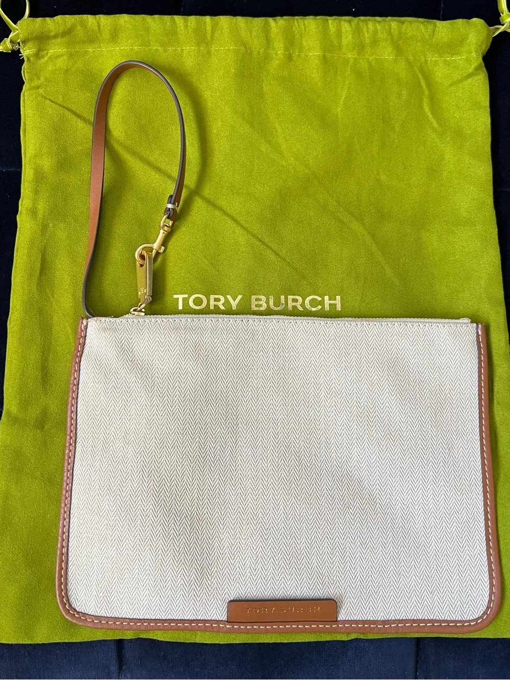 Tory Burch Blake Canvas Pouch